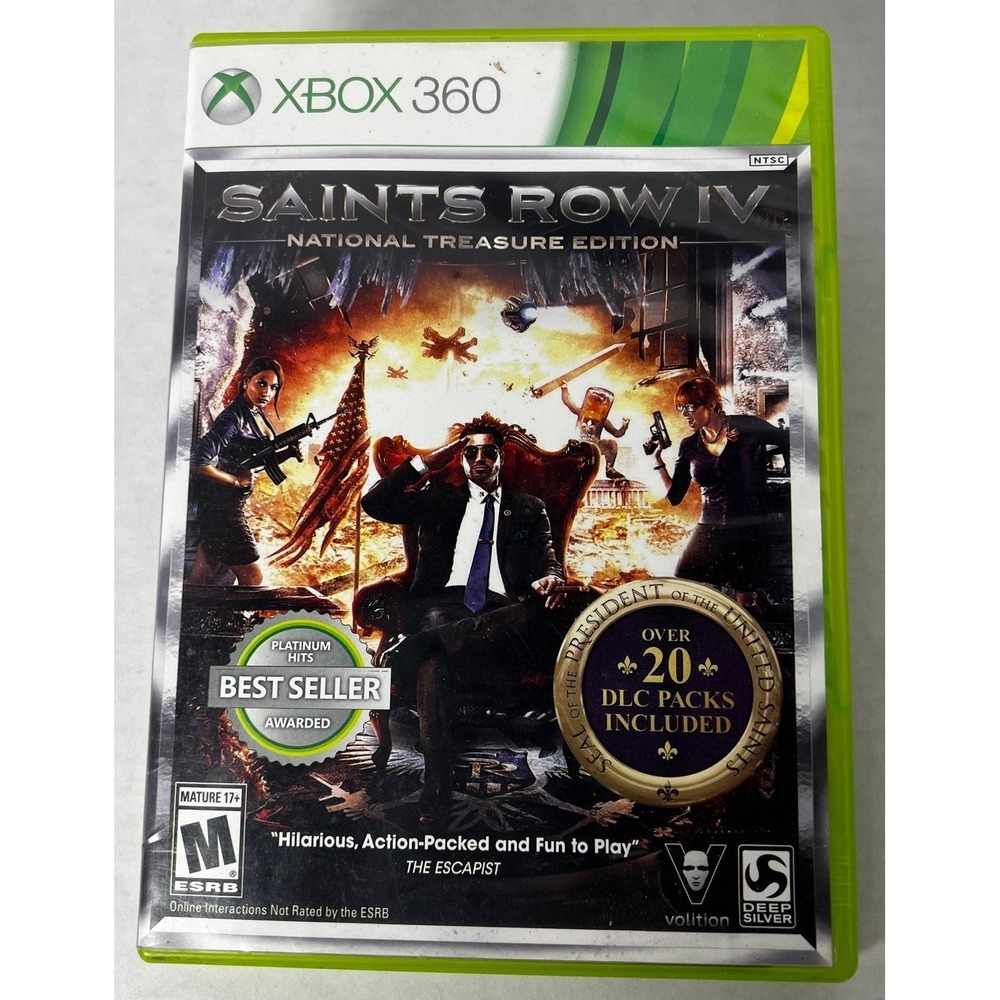 Saints Row IV National Treasure Edition Xbox 360 Platinum Hits Complete DLC
